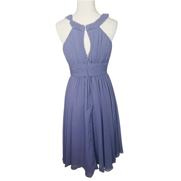 Mori Lee by Madeline Gardner Sleeveless Chiffon DressLilac Size 7/8 Never Worn - Picture 10 of 14